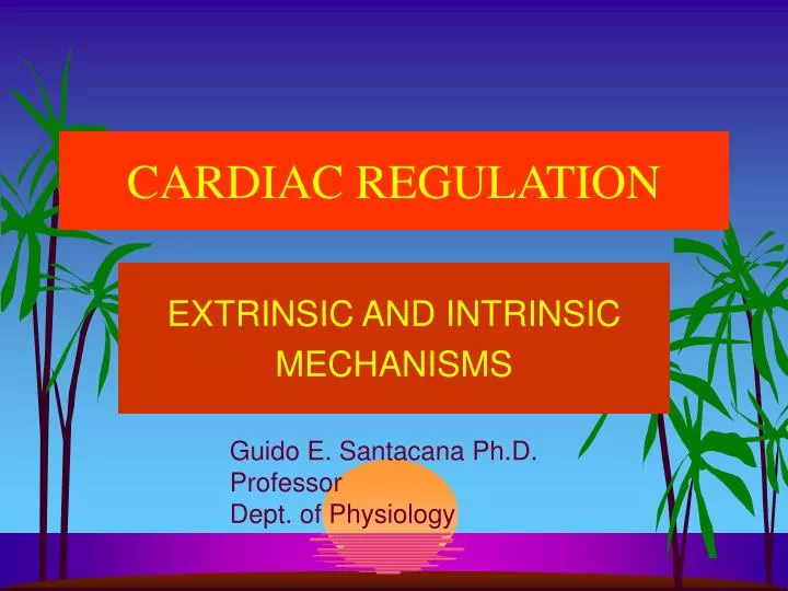 cardiac regulation