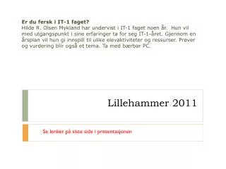lillehammer 2011