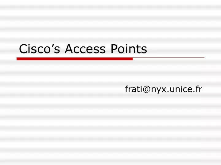 cisco s access points