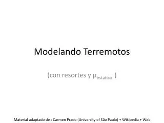 modelando terremotos