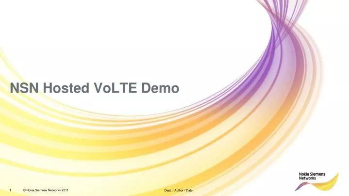 nsn hosted volte demo