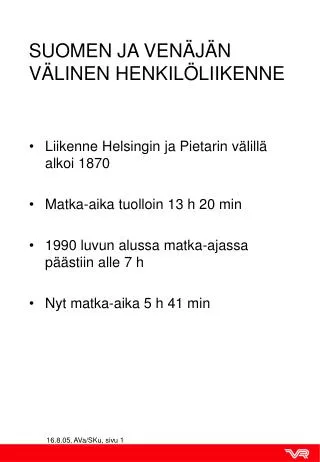 suomen ja ven j n v linen henkil liikenne