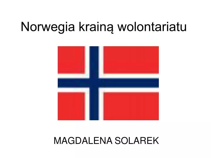 norwegia krain wolontariatu