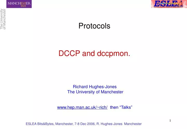 protocols dccp and dccpmon