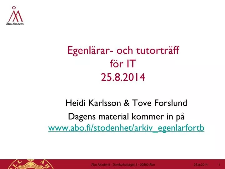 egenl rar och tutortr ff f r it 25 8 2014