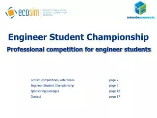 Engineer Student Championship