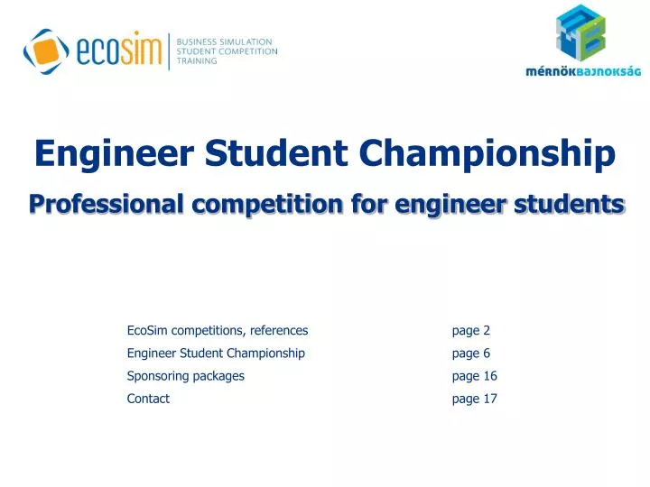 professional competition for engineer students