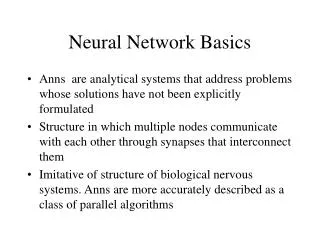 Neural Network Basics