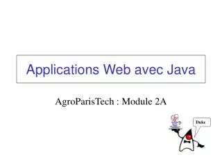 applications web avec java