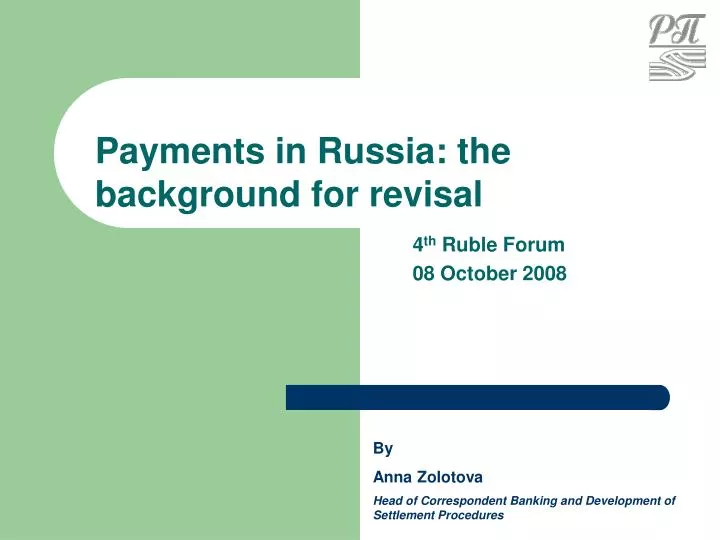 payments in russia the background for revisal