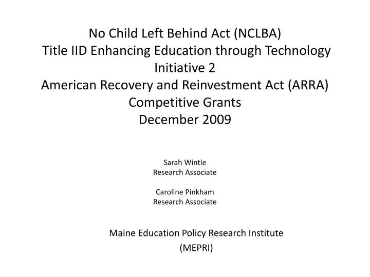 maine education policy research institute mepri