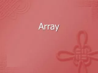 array