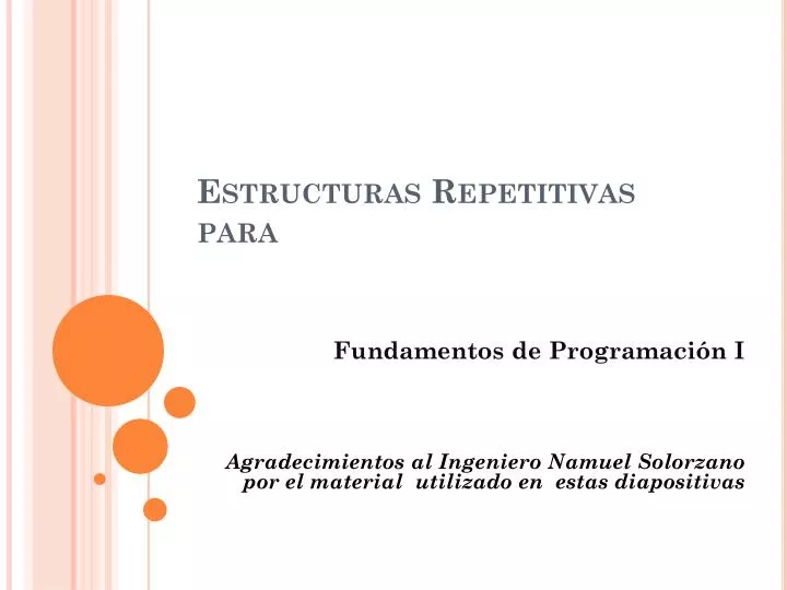 estructuras repetitivas para