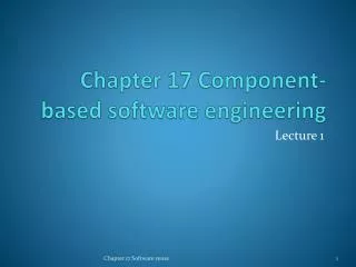 chapter 17 component based software engineering