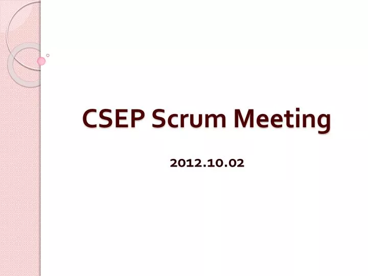 csep scrum meeting