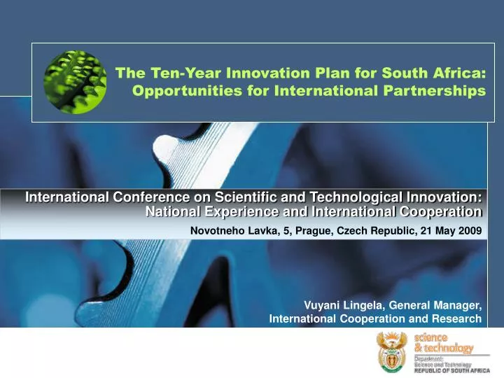 the ten year innovation plan for south africa opportunities for international partnerships
