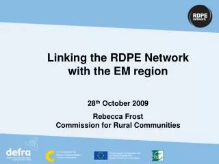 What is the RDPE Network?