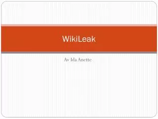 wikileak