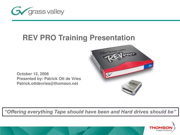 rev pro training presentation