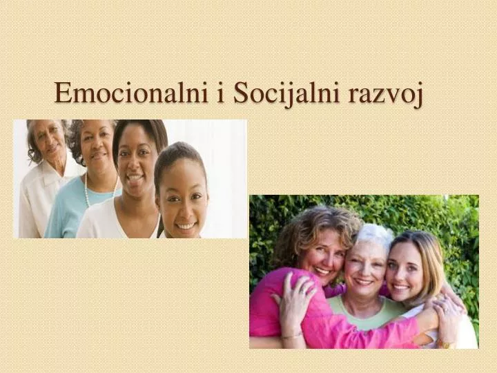 emocionalni i socijalni razvoj