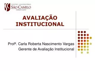 avalia o institucional