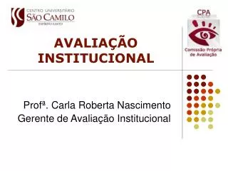 avalia o institucional