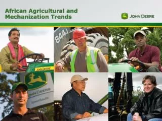 African Agricultural and Mechanization Trends