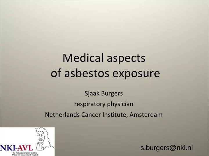 medical aspects of asbestos exposure