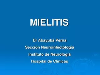 mielitis