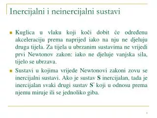inercijalni i neinercijalni sustavi