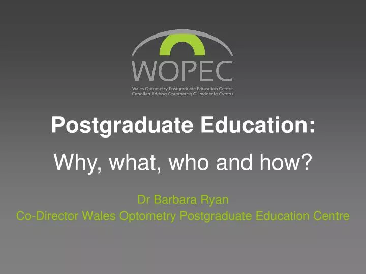 postgraduate education