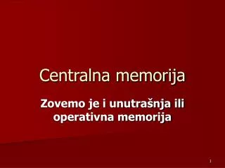 centralna memorija