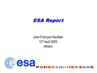 ESA Report