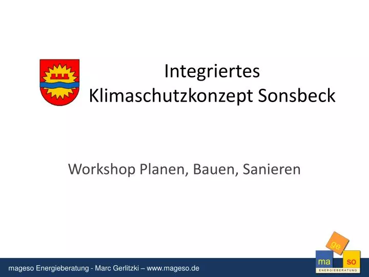 integriertes klimaschutzkonzept sonsbeck