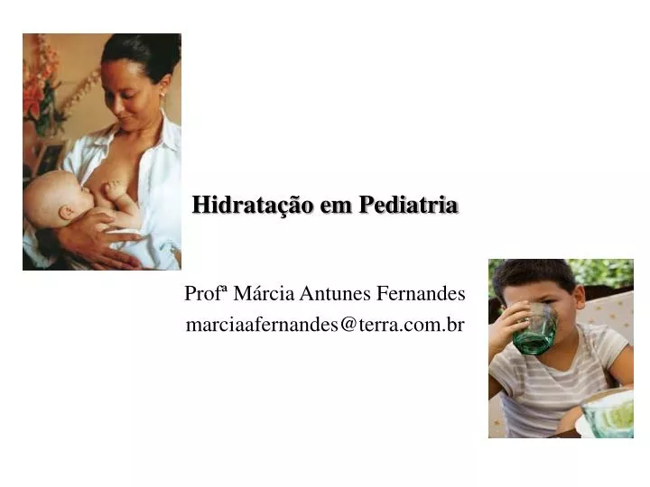 hidrata o em pediatria