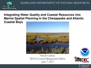 Nicole Carlozo NOAA Coastal Management Fellow June 7, 2013