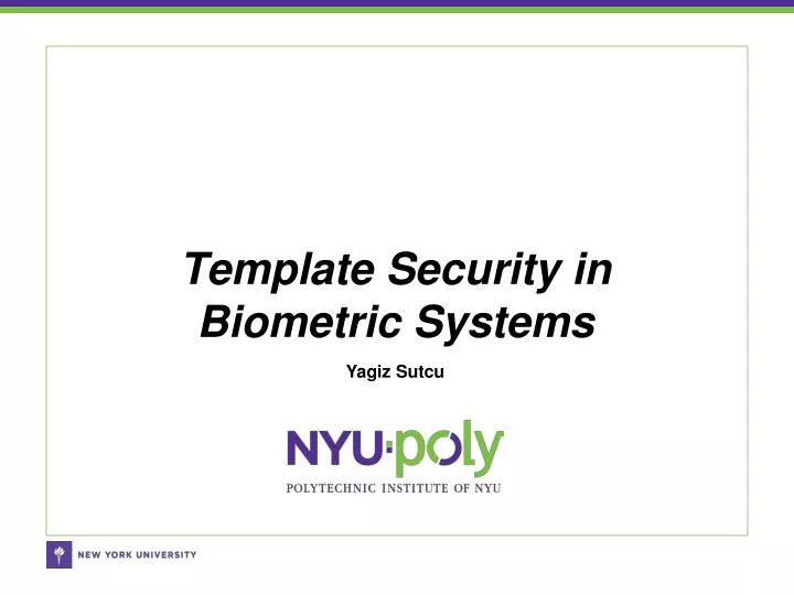 template security in biometric systems