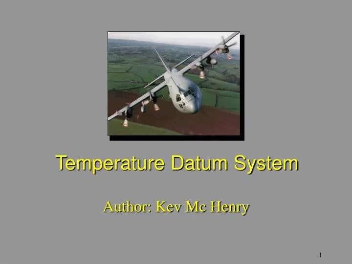 temperature datum system
