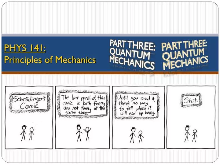 phys 141 principles of mechanics