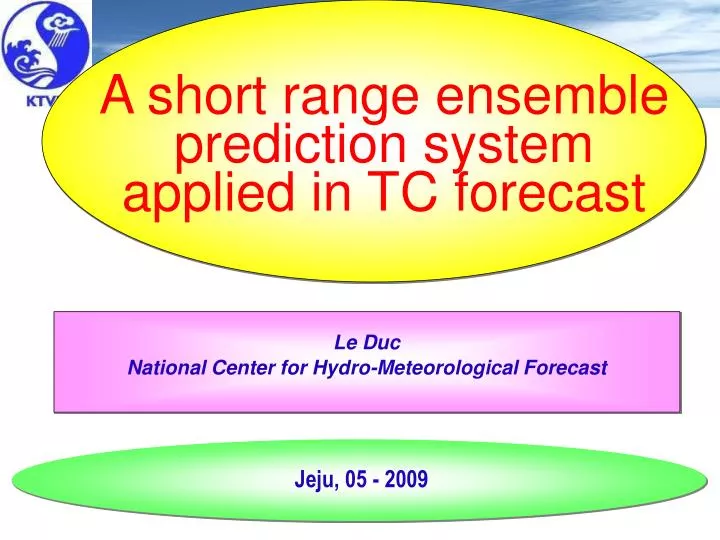 le duc national center for hydro meteorological forecast