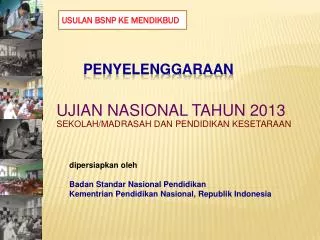 ujian nasional tahun 2013 sekolah madrasah dan pendidikan kesetaraan