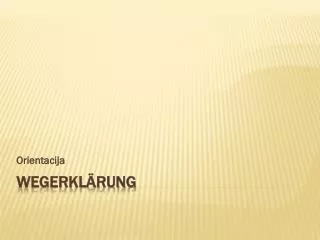 orientacija