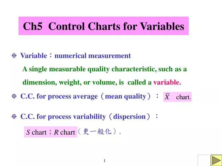 ch5 control charts for variables