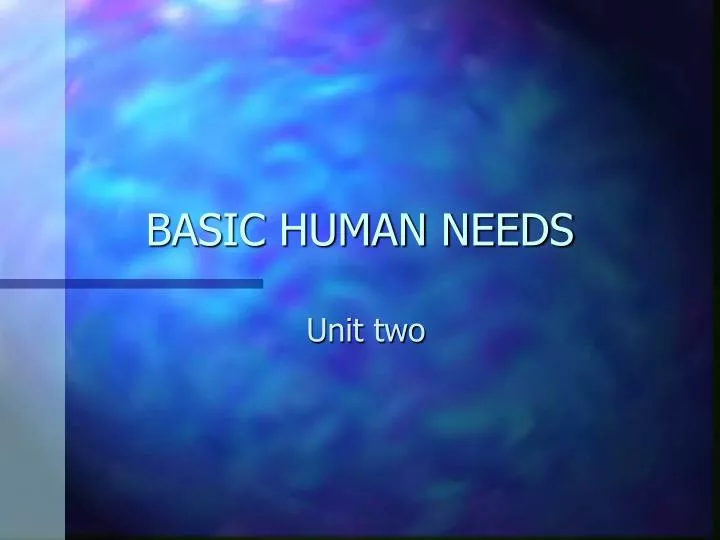 basic human needs