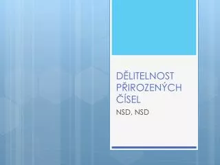 d litelnost p irozen ch sel