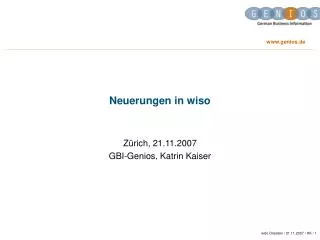 neuerungen in wiso