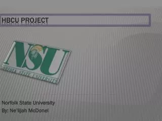 HBCU PROJECT