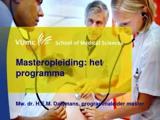 masteropleiding het programma