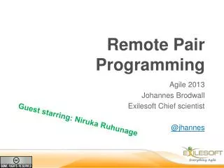 Remote Pair Programming