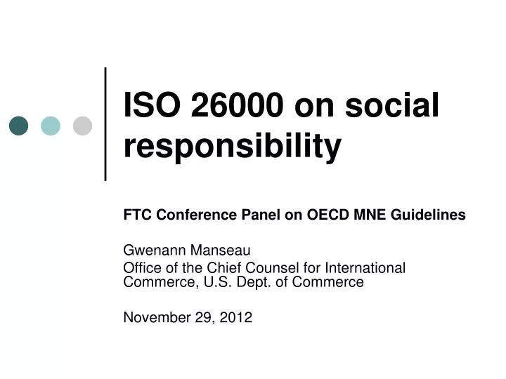 iso 26000 on social responsibility